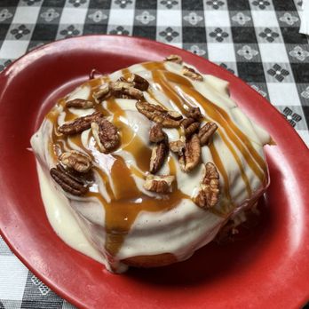 Hometown Charm Cafe - Today's special caramel pecan cinnamon roll - Breakfast & Brunch Near Me - Sumner, Washington Hometown Charm Cafe - Today's special caramel pecan cinnamon roll - Breakfast & Brunch Near Me - Sumner, Washington