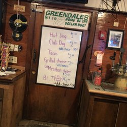 Greendale's Pub - Great menu