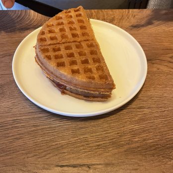 Claypot Coffee House - Strawberry waffle - Cafes Near Me - Indianapolis, Indiana
