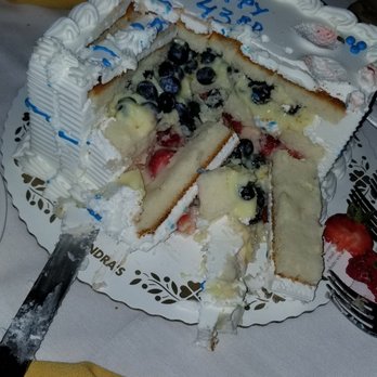 Calandra’s Bakery - Dry, stale cake that fell apart with just slicing it. Couldn't plate the cake slices - Bakeries Near Me - Fairfield, New Jersey
