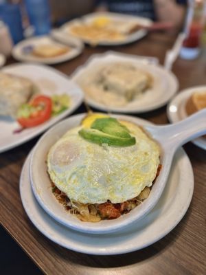 Photo of Cowgirls Cafe - Santa Ana, CA, US. South of the Border Skillet w/side of Biscuits & Gravy ($15.95)