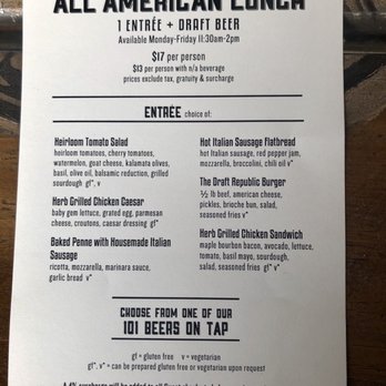 Draft Republic Carlsbad - Lunch Specials - Comfort Food Near Me - Carlsbad, California Draft Republic Carlsbad - Lunch Specials - Comfort Food Near Me - Carlsbad, California