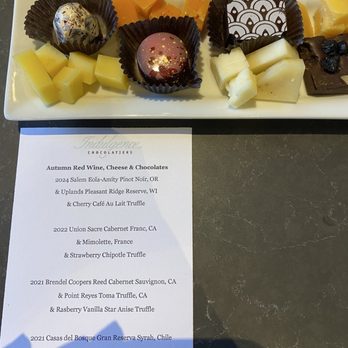 Indulgence Chocolatiers - Cheese and chocolate listing with samples - Chocolatiers & Shops Near Me - Milwaukee, Wisconsin