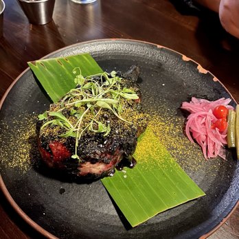 Selva - Heritage pork chop with blueberry hibiscus jus - Bars Near Me - Long Beach, California