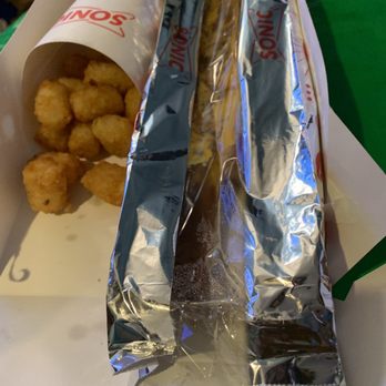 Sonic Drive-In - Footlong 1/4 lb. Coney Combo  which DOOR DASH MAD A FUCKING MESS - Fast Food Near Me - Lithonia, Georgia