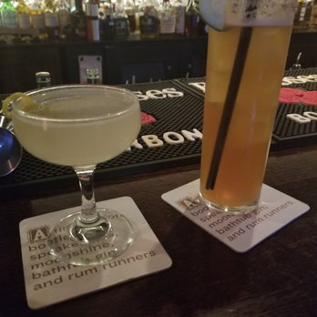 Bar 1919 - Perfect Ten on the left, Pimm's Cup on the right - Lounges Near Me - San Antonio, Texas Bar 1919 - Perfect Ten on the left, Pimm's Cup on the right - Lounges Near Me - San Antonio, Texas