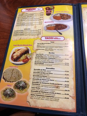 Menu photo 2 Mendoza's Taqueria San Jose, CA Menu photo 2 Mendoza's Taqueria San Jose, CA