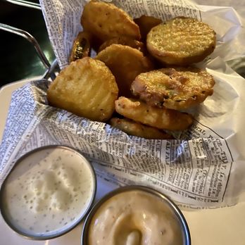Aces & Ales - Pickle Chips with ranch and spicy chipotle aioli. - Sports Bars Near Me - Las Vegas, Nevada