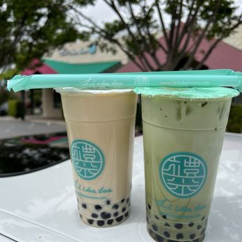 Li Cha Tea - Almond milk tea with jasmine tea base & matcha milk tea - Juice Bars & Smoothies Near Me - Livermore, California