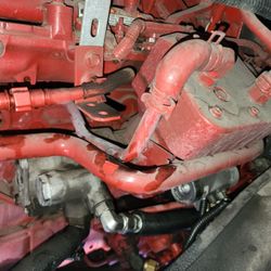 Mobile Auto Repair - Small metal pipe coolant leak on rv