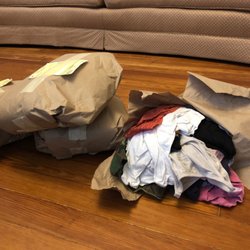Berthon's Cleaners - Messy wrinkled clothes.