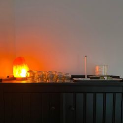 Thornback Acupuncture - Soothing light in the clinic space, with cupping tools at the ready!