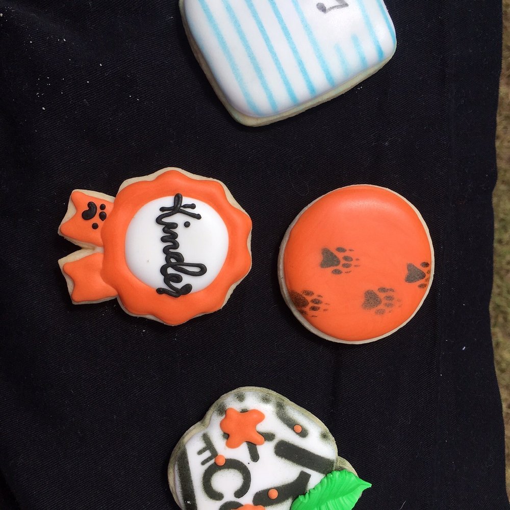 Frosted Confetti - four decorated cookies - Cupcakes Near Me