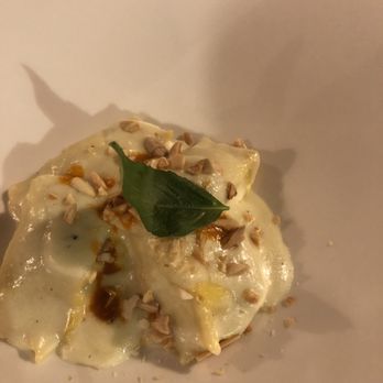 Villa Antonio - Raw shrimp pasta - Sicilian Near Me - Taormina, Maine
