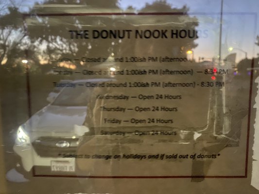 Menu photo 1 Donut Nook Chico, CA