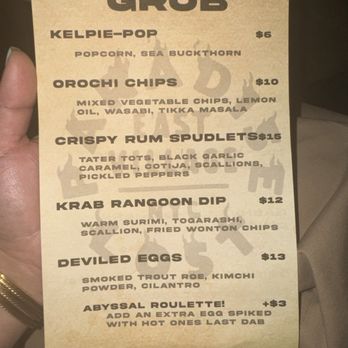 Paradise Lost - Food menu - Cocktail Bars Near Me - New York, New York Paradise Lost - Food menu - Cocktail Bars Near Me - New York, New York