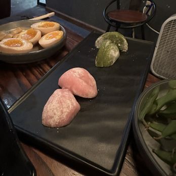 Yatagarasu - strawberry and matcha mochi - Ramen Near Me - Lafayette, Indiana