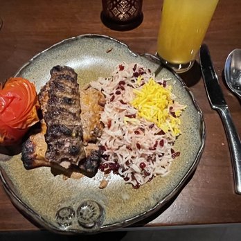Rumi’s Kitchen - Kabab and Sultani with rice and berries - Persian/Iranian Near Me - Washington, DC, District of Columbia