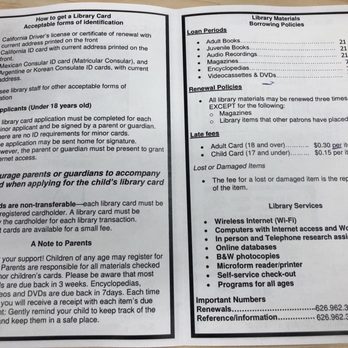 LA County Library - West Covina Library - Charges - Libraries Near Me - West Covina, California