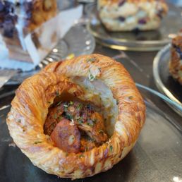 Chicken curry danish