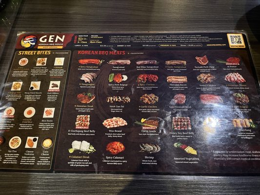 Menu photo 1 Gen Korean BBQ House West Covina, CA