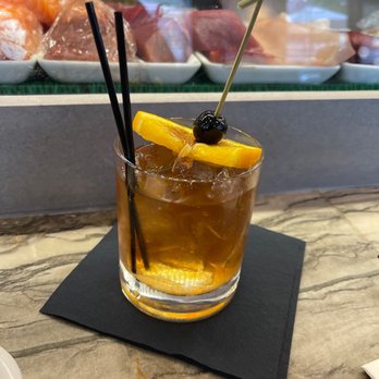 Fuji at WoC - Land of Rising Sun (Iwai Japanese Whisky, Orange Bitters, Muddled Orange & Cherry) - Japanese Near Me - Quincy, Massachusetts