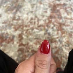 TNT Nails and Spa - Polish on the skin and what I'm gods name is that shape.
