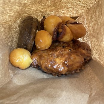 Dannys Donut Shop - Blueberry Fritter, blueberry twist, ube cake donut, donut holes x3- I already ate one. - Breakfast & Brunch Near Me - Salinas, California Dannys Donut Shop - Blueberry Fritter, blueberry twist, ube cake donut, donut holes x3- I already ate one. - Breakfast & Brunch Near Me - Salinas, California