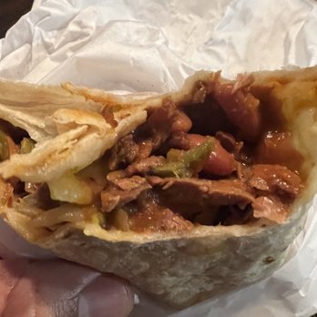 Douglas - The Burrito: Shredded beef, cheese, onions, bell peppers & beans. Basically a steak picado burrito. - Burgers Near Me - Whittier, California Douglas - The Burrito: Shredded beef, cheese, onions, bell peppers & beans. Basically a steak picado burrito. - Burgers Near Me - Whittier, California