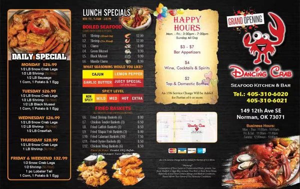 Menu photo 3 Dancing Crab Norman, OK Menu photo 3 Dancing Crab Norman, OK