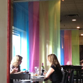 Zolas - Can't quite figure out the pastel/tie dye shear fabric table dividers - Italian Near Me - Ottawa, Ontario