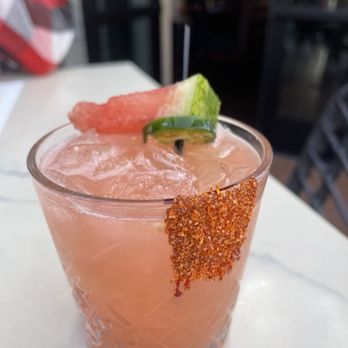 Pistoleros Parrilla - Spicy Watermelon Margarita - Steakhouses Near Me - Scottsdale, Arizona Pistoleros Parrilla - Spicy Watermelon Margarita - Steakhouses Near Me - Scottsdale, Arizona