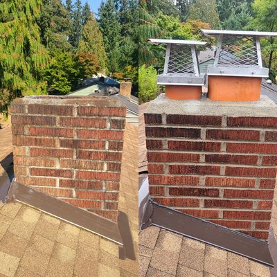 Ed's Chimney Sweep & Masonry - ontact Ed's Chimney Sweep and Masonry LLC, for all your chimney needs. We do almost everything from chimney sweeps, masonry repair, install stainless steel chimney caps, custom caps, damper repair, fire box repair, flashing, tuckpointing, FREE repair estimates, and much more! Ed's Chimney Sweep & Masonry - ontact Ed's Chimney Sweep and Masonry LLC, for all your chimney needs. We do almost everything from chimney sweeps, masonry repair, install stainless steel chimney caps, custom caps, damper repair, fire box repair, flashing, tuckpointing, FREE repair estimates, and much more!