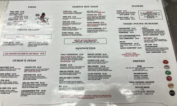 Menu photo 1 Cloos' Coney Island Raleigh, NC