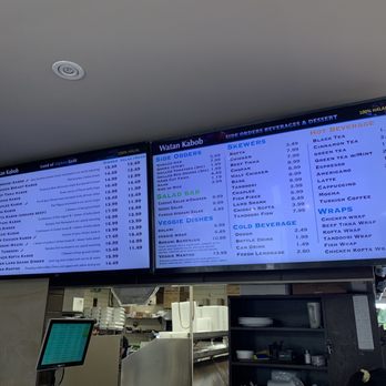 Watan Kabob - Watan Kabob - menu board - Afghan Near Me - Mississauga, Ontario