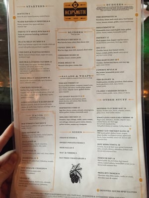 Menu photo 7 Hopsmith Tavern Chicago, IL