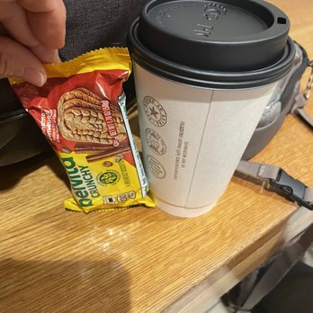 Merit Coffee - SAT Airport - Large is the size of my Belvita cookie package - Coffee & Tea Near Me - San Antonio, Texas