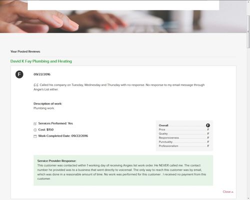 Fay Plumbing Heating and Cooling Logo