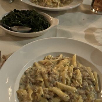 Bella Piatti - Gargonelli pasta with Sauteed Spinach - Italian Near Me - Birmingham, Michigan