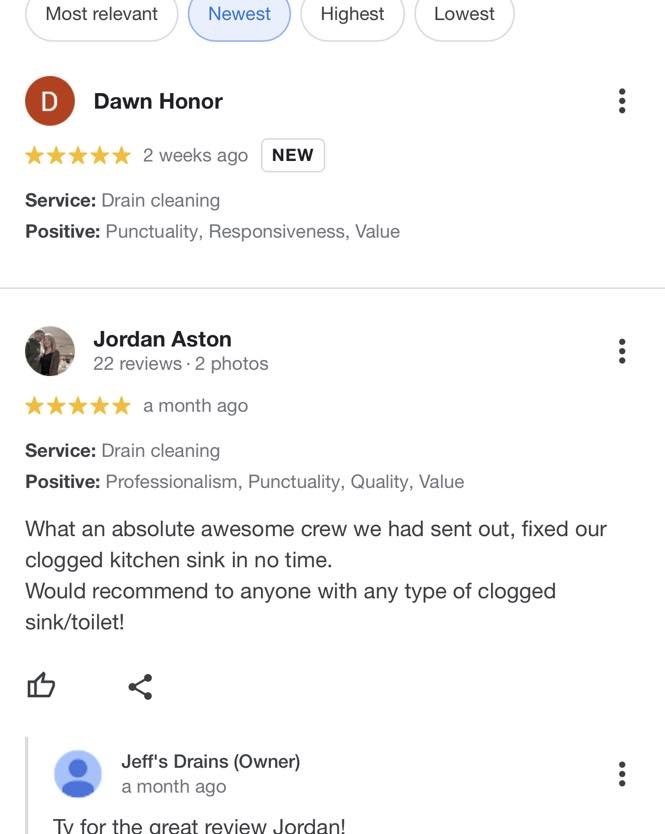 Slide of Jeff's Drains