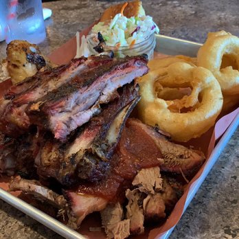 The Lancaster Smokehouse - 3 meat platter...$26 - Smokehouse Near Me - Kitchener, Ontario