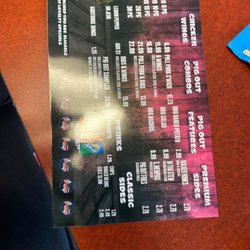 World Of Wings - Menu