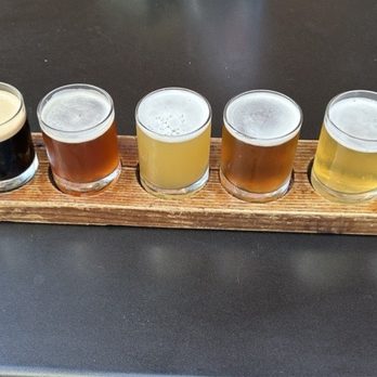 The Liberal Cup - Tasting paddle - small pours of all of them! - American Near Me - Hallowell, Maine