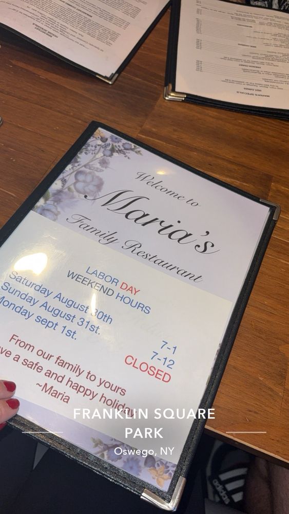 Food from Marias Family Restaurant