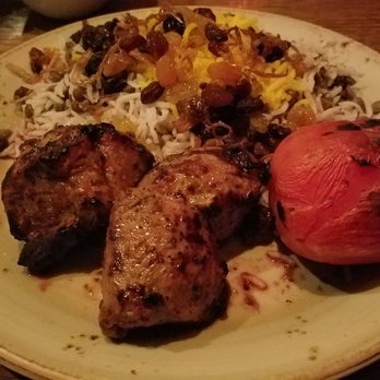Rumi's Kitchen - The server conveniently divided a single lamb kabob entree onto separate plates for us (this is basically half  of a lamb kabob order) - Persian/Iranian Near Me - Atlanta, Georgia Rumi's Kitchen - The server conveniently divided a single lamb kabob entree onto separate plates for us (this is basically half  of a lamb kabob order) - Persian/Iranian Near Me - Atlanta, Georgia