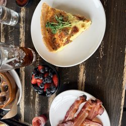Cafe Santé - Quiche Lorraine and Housemade Bacon