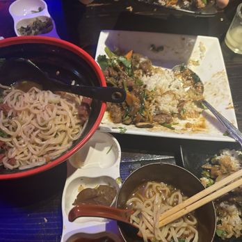 Dragon Gate - K4. Spicy Braised Beef Soup w/noodles  K8. Sha-Cha Squid Stew w/beef - Karaoke Near Me - Las Vegas, Nevada