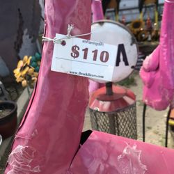 Fairplay Furniture Consignment - This is a really good price for a large pink dinosaur