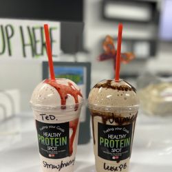 Healthy Protein Spot - Strawberry mango and Reese pb cup. Would definitely get the reese pb again!