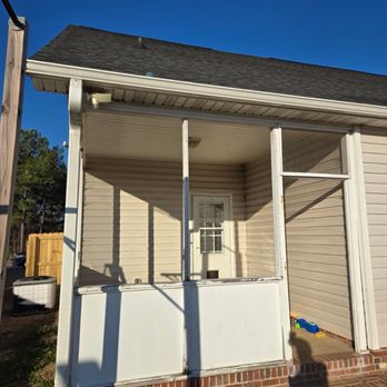 Backyard Designs - The patio before - Decks & Railing Near Me